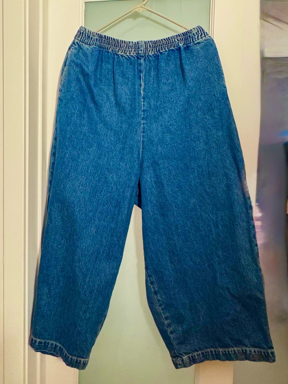 Shaina Mote- Wide-Denim Bubble Jean-Medium
